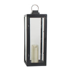 Glass Candle Holder DC 5V LED Black Modern Portable Outdoor Floor Llights