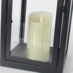 Glass Candle Holder DC 5V LED Black Modern Portable Outdoor Floor Llights