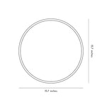 RGB LED Ring Well Light Modern Black Decorative Light
