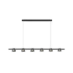 Ring LED Pendant with Smoke Gray Glass Shades