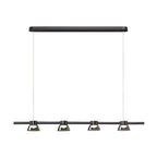 Ring LED Pendant with Smoke Gray Glass Shades