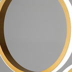 Ring Staircase Pendant Light Gold LED Ceiling Light