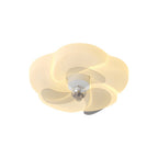 Romantic Flower 3 Step Dimming LED Mute Shaking Head Modern Ceiling Fans