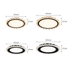 White Round LED Ceiling Light French Full Spectrum Ultra-Thin Flush Mount Light