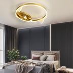 Round 3 Step Dimming LED Creative Modern Ceiling Lights with 2 Spotlights