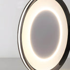 Round Black LED Flush Ceiling Light