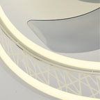 Round Ceiling Fan with Light Nordic Ultra Thin Integrated Fan Light
