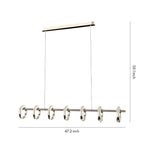 Linear Suspension Lighting Italian Creative Luxury Ceiling Light