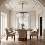 Modern Forms Chandelier Minimalist Full-Copper Luxury Ceiling Light