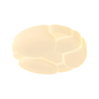 Round Clouds Cracks 3 Step Dimming Milky White Modern Ceiling Lights Fixture