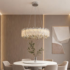 Country French Chandelier Gold Crystal Ceiling Light