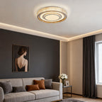Flush Mount LED Light Fixtures Modern Luxury Crystal Lamp