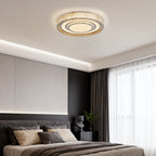Flush Mount LED Light Fixtures Modern Luxury Crystal Lamp