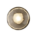 Wall Lamp with Diffused Light Modern Round Glass Shell Light