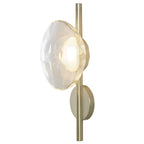 Wall Lamp with Diffused Light Modern Round Glass Shell Light