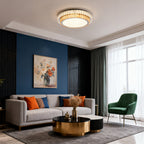 Flush Mount Ceiling Light Modern Luxury Minimalist Crystal LED Lamp