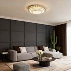 LED Light Fixtures Flush Mount Luxury Crystal Lamp