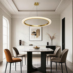 Round Modern Chandelier Minimalist Acrylic Ceiling Light