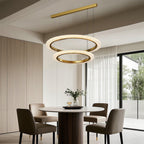 Round Modern Chandelier Minimalist Acrylic Ceiling Light