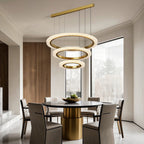 Round Modern Chandelier Minimalist Acrylic Ceiling Light