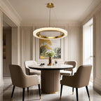 Round Modern Chandelier Minimalist Acrylic Ceiling Light