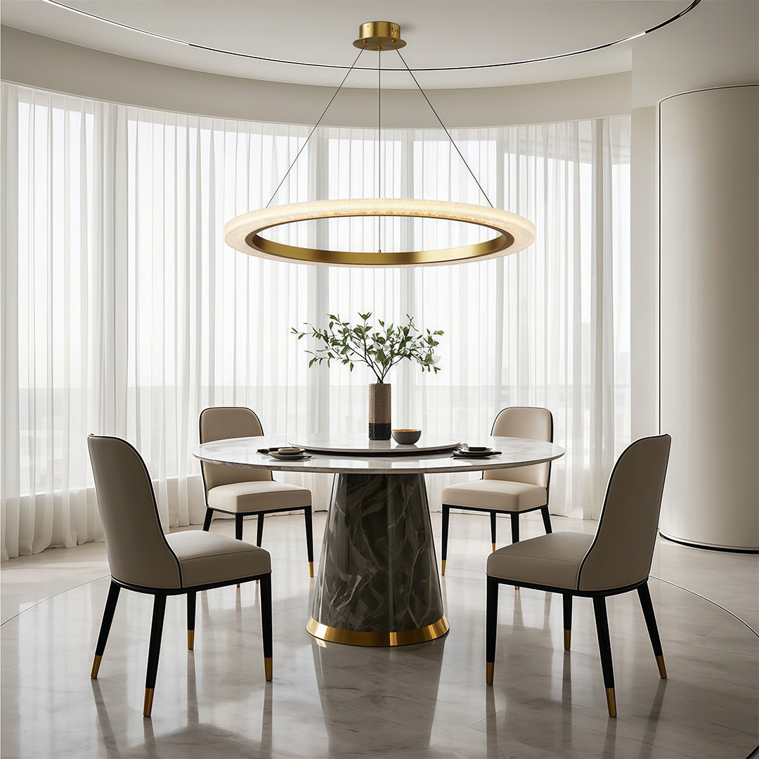 Round Modern Chandelier Minimalist Acrylic Ceiling Light