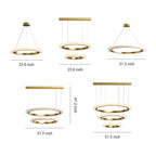 Round Modern Chandelier Minimalist Acrylic Ceiling Light
