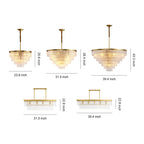 Modern Forms Chandelier Minimalist Full-Copper Luxury Ceiling Light