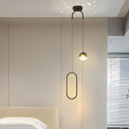 Round Oval Creative Starry Projection 3 Step Dimming Nordic Pendant Lights