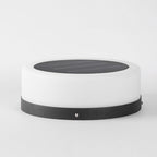 Round Pillar Lights Minimalist Solar-Powered Garden Light