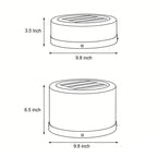 Round Pillar Lights Minimalist Solar-Powered Garden Light