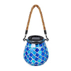 Colored Landscape Lights Solar Glass Mosaic Cup Lamp