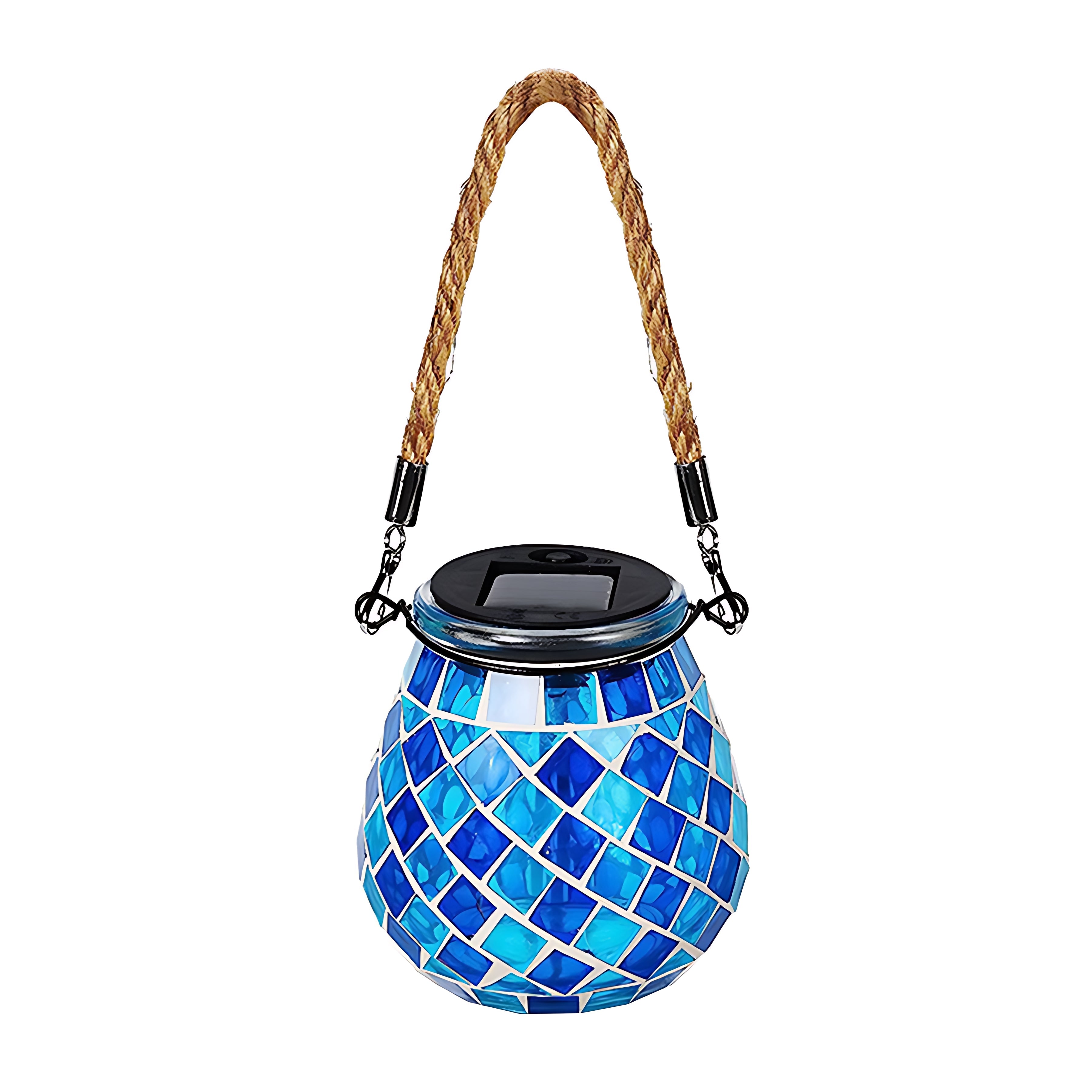 Colored Landscape Lights Solar Glass Mosaic Cup Lamp
