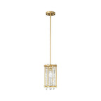 Round Square Iron Frame Crystal Shade Luxury Modern Chandelier Ceiling Lights