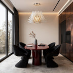 Deco Chandelier Luxury Stainless Steel Glass Ceiling Lights