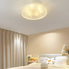 Round Water Ripples Acrylic Iron Simple Modern Ceiling Light Fixture