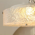 Round Water Ripples Acrylic Iron Simple Modern Ceiling Light Fixture