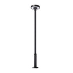 Round Waterproof Smart Remote Control LED Solar Lamp Post Top Lights