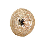 Round Woven Minimalist Wabi-Sabi Modern Hanging Ceiling Lights Wall Lamp