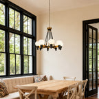 8 light chandeliers Vintage Artistic Bean Globe Ball Ceiling Light