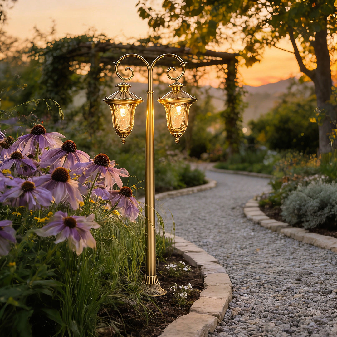 Path Lighting Outdoor European Style Full Copper LED Vintage Light