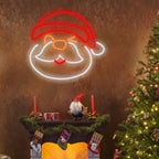 Santa Claus Cute Atmosphere Decorative Personalized LED Sign with Dimmer