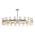 Luxury Crystal Chandeliers American Copper Ceiling Light