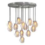 Modern Copper Chandelier Creative Luxury Glass Ceiling Light