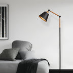 Metallic Floor Lamp Modern Adjustable Standing Lamp
