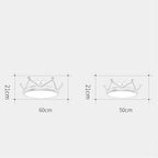 Creative Circle Dimmable LED Nordic Flush Mount Lighting Ceiling Light