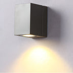 Sensor Wall Lights Outdoor Black Waterproof LED Square Light