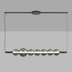 Minimalist LED Silver Pendant Light For Kitchen Island Modern