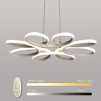 Curves Flower Dimmable LED Modern Hanging Ceiling Light Pendant Lights