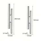 Side Vanity Lights for Bathroom Modern Asymmetric Metal Light